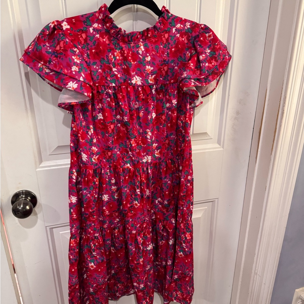 Floral Pink Kids Dress